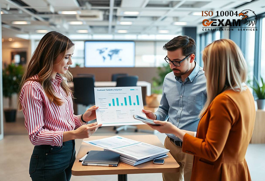 اخذ گواهینامه ISO 10004 برای سنجش رضایت مشتریان با مشاوره و پشتیبانی کیو اگزم. طراحی فرآیندهای سنجش رضایت مشتری، جمع‌آوری و تحلیل داده‌ها، ممیزی داخلی و صدور گواهینامه.
